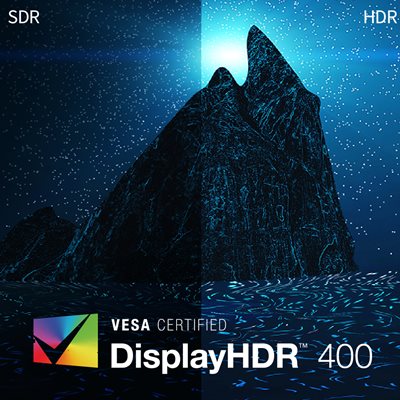 VESA DisplayHDR 400-understøttelse