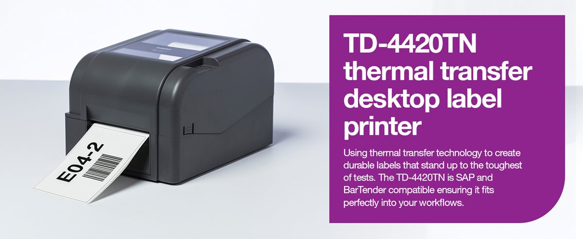 TD-4420TN Thermal Transfer Desktop Label Printer