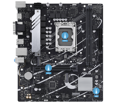 ASUS Prime B760M-K D4, LGA 1700 mATX motherboard with PCIe 4.0