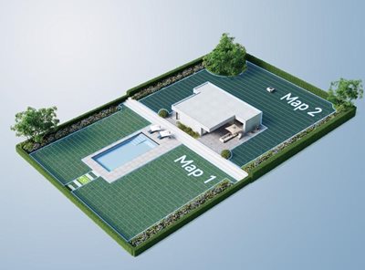 1 Mower for 2 Separate Areas*