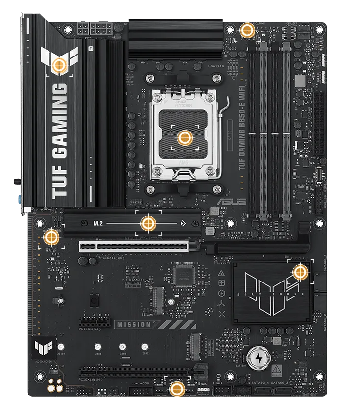 ASUS B850-E TUF GAMING WIFI AMD AM5 ATX Motherboard - Micro Center
