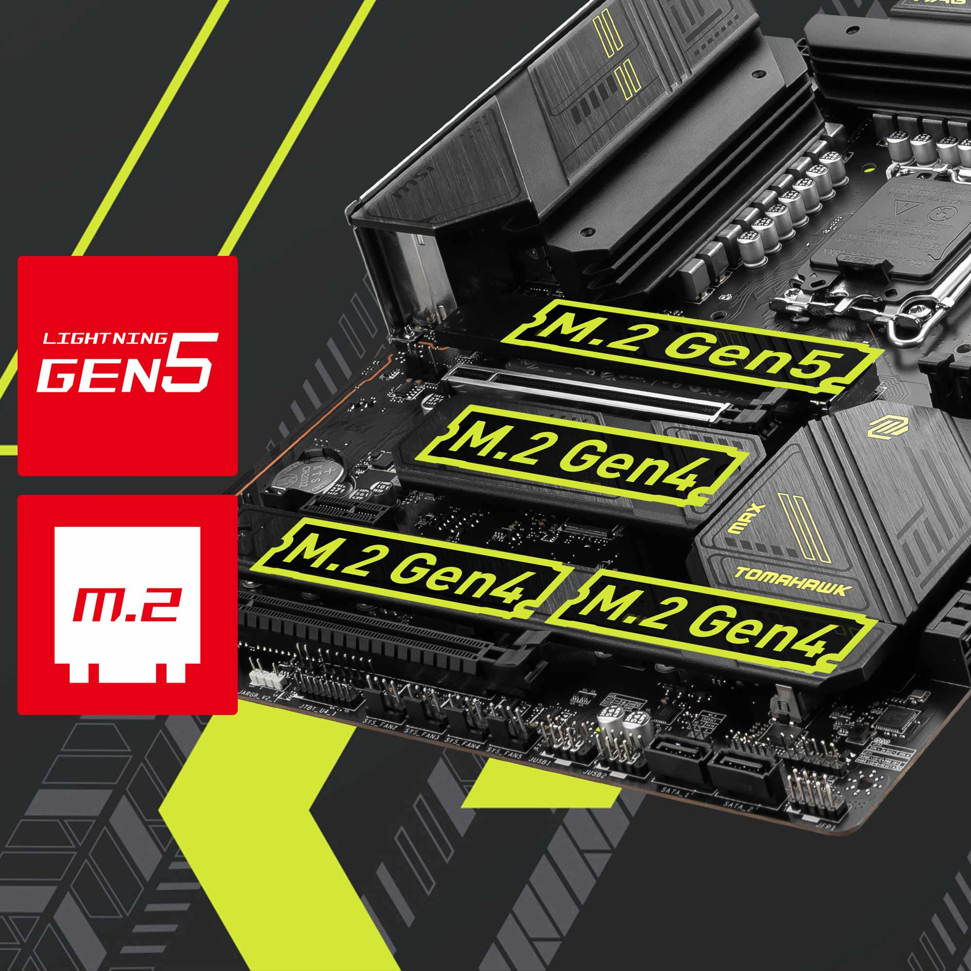 Gen5 & Gen4 M.2 Connectors