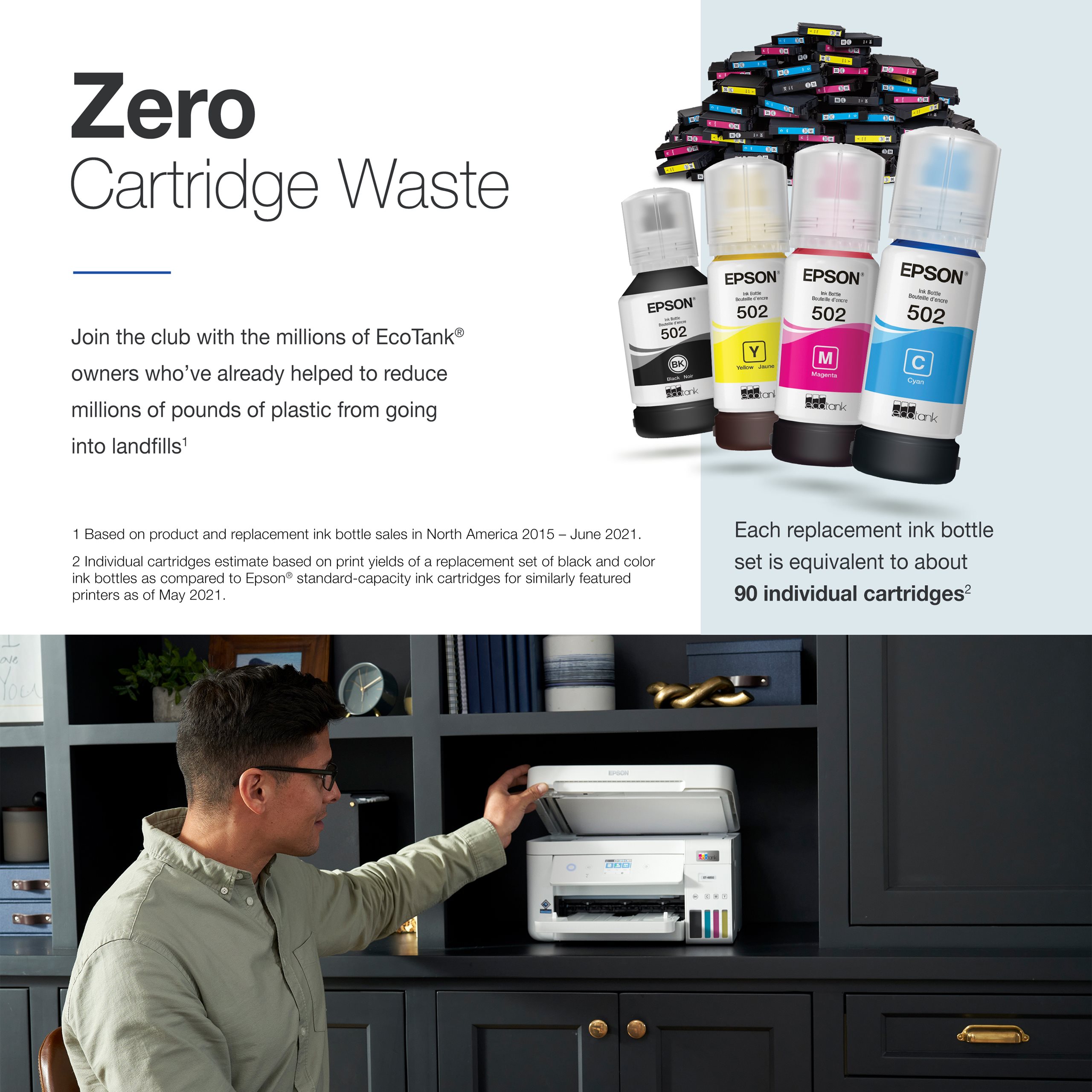 Epson EcoTank ET-4850 Wireless All-in-One Cartridge-Free Supertank