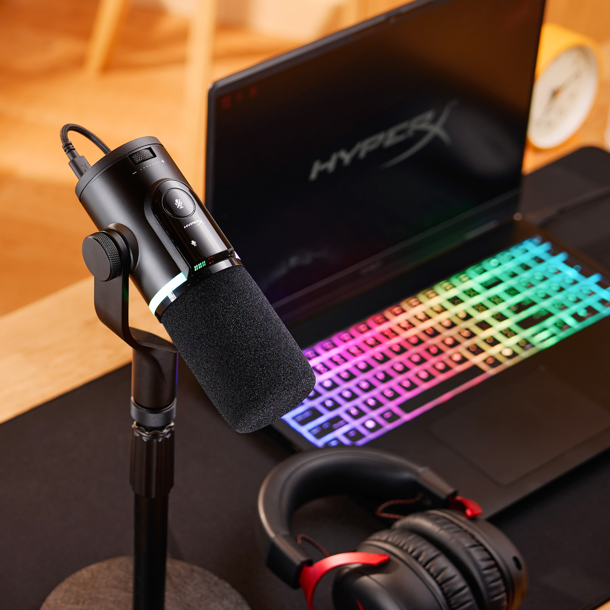 HyperX FlipCast Wired Cardioid USB Dynamic Microphone Black - Best Buy