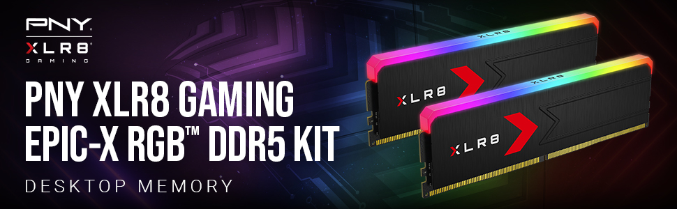 PNY XLR8 Gaming Epic-X RGB™ 32GB (2x16GB) DDR5 6000MHz CL36 (XMP