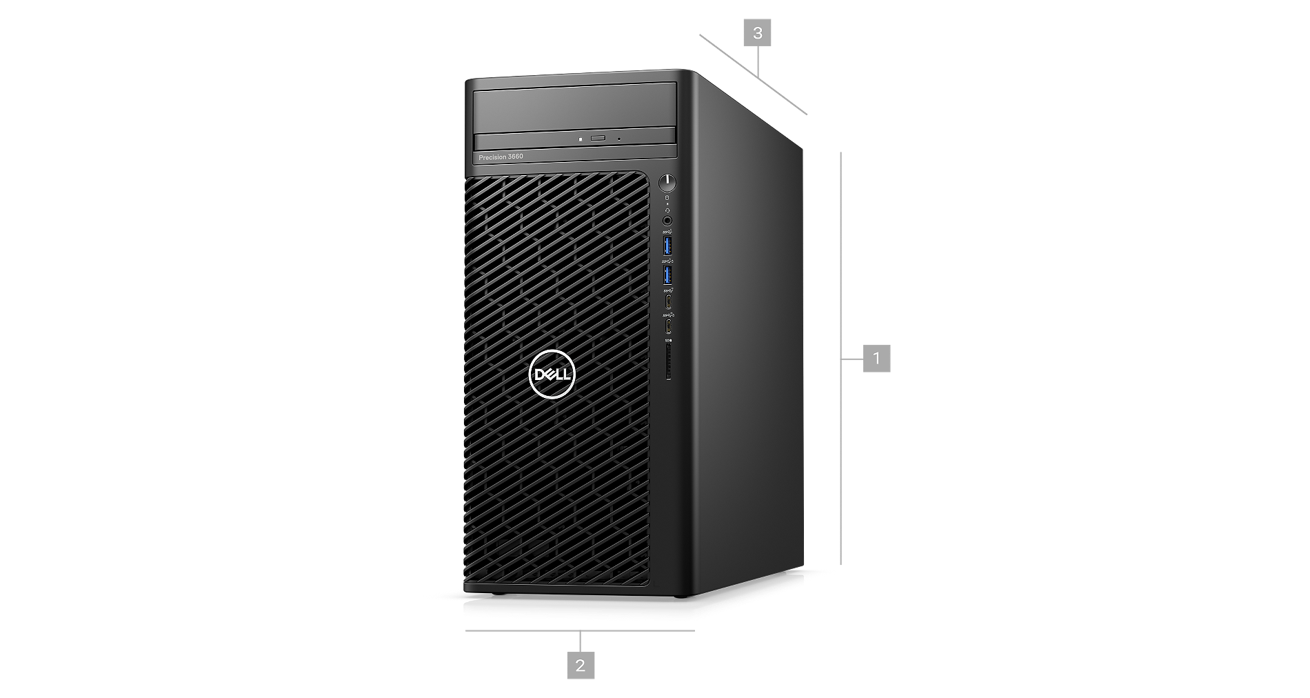 DELL Desktop PC Precision 3660 Tower Intel Core i7 13700 16-Core 