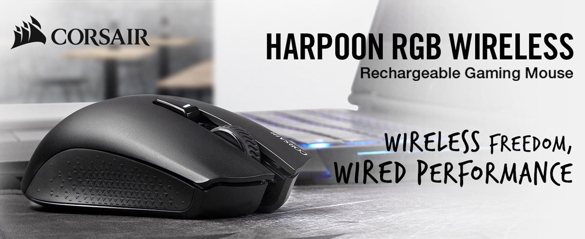 Corsair Harpoon Rgb Wireless Rechargeable Gaming Mouse Newegg Com