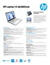 HP Laptop 15-dy5885wm datasheet