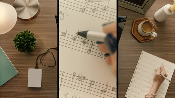 thumbnail video image 2 of Toshiba Canvio Flex Portable External Hard Drive 1TB Silver, 2 of 5