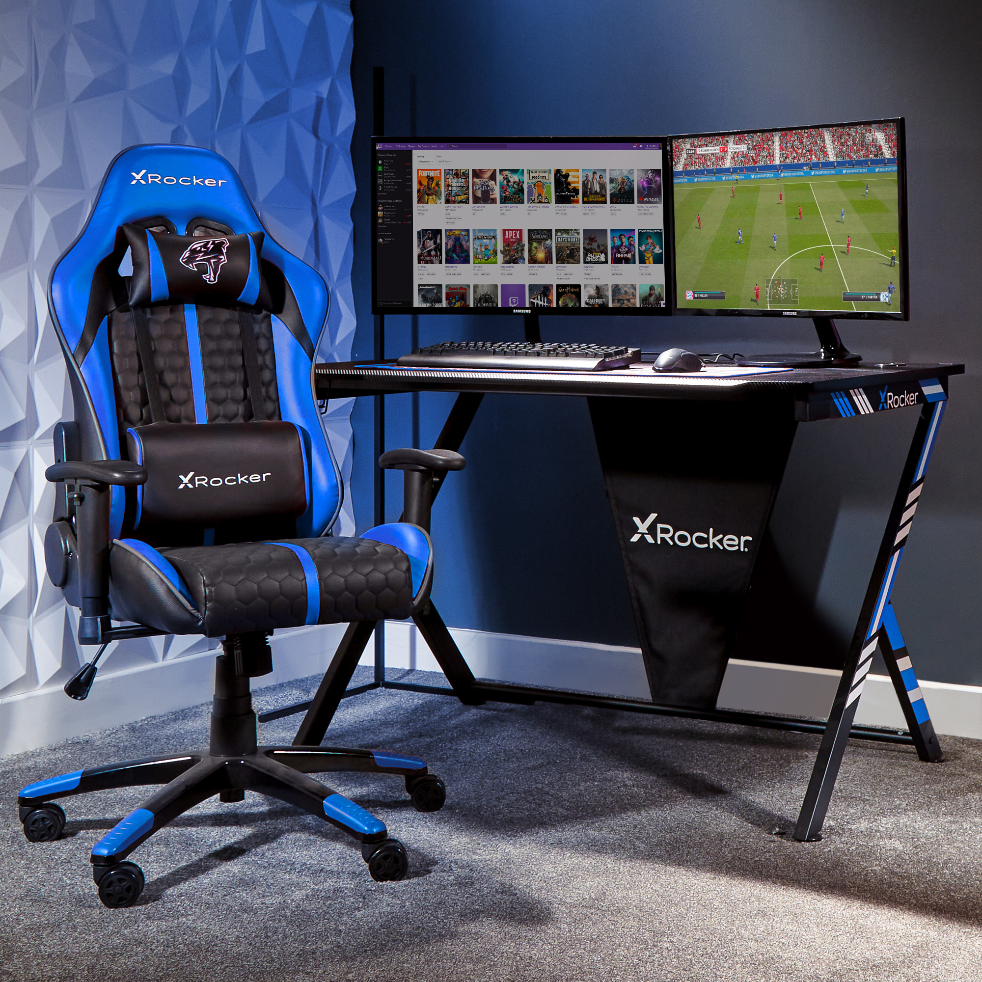 Used X-Rocker Adrenaline Gaming Chair - PS4 & Xbox One - O8
