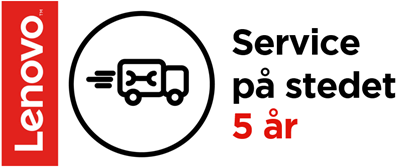 Inkluderer 5 År Service på stedet