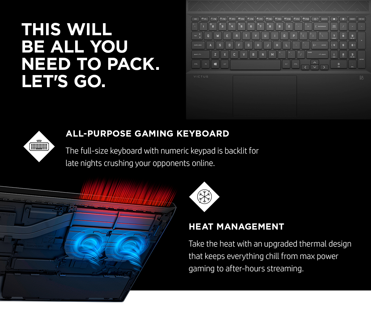 Refurbished: HP Victus Gaming Laptop AMD Ryzen 5 7535HS 3.30 GHz