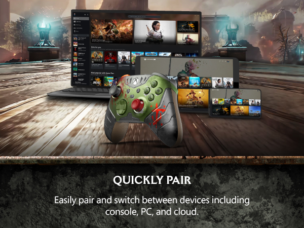 Quickly pair	Easily pair and switch between devices including console, PC, and cloud.