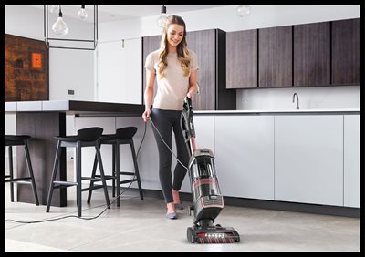 Introducing a revolutionary upright for homes with pets, from the Shark Stratos collection