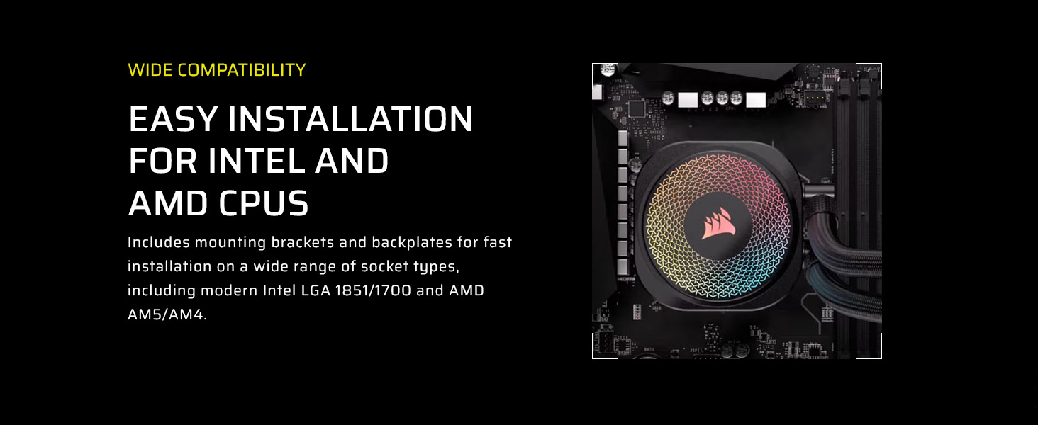 CORSAIR iCUE LINK TITAN 360 RX RGB Liquid CPU Cooler - RX120 RGB