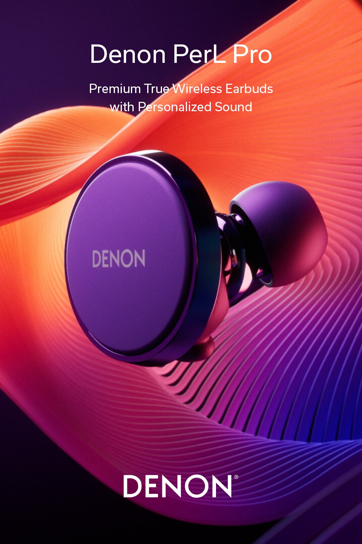 Denon PerL Pro True Wireless Adaptive Active Noise Cancelling In