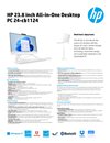 HP 23.8 inch All-in-One Desktop PC 24-cb1124 datasheet