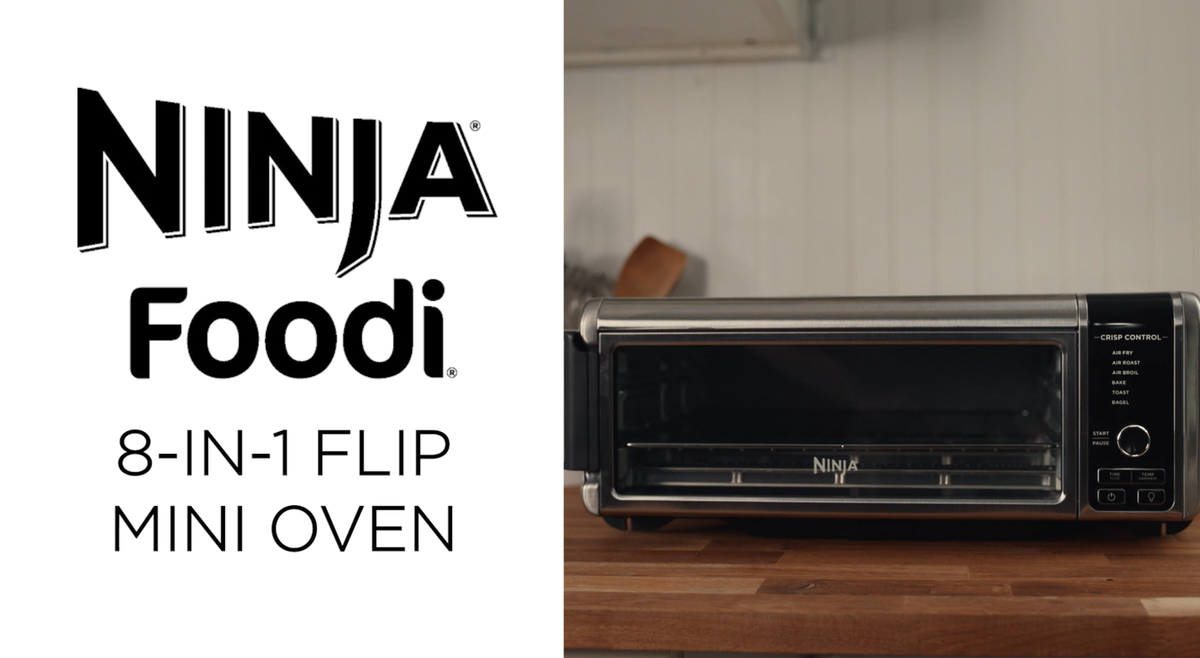 Ninja Foodi SP101UK 10L 8-in-1 Flip Mini Oven Silver/Black