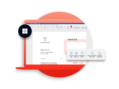 Adobe Acrobat and Microsoft – a formidable team.