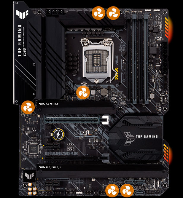 TUF GAMING Z590-PLUS WIFI ATX Motherboard - Intel Z590, Socket LGA