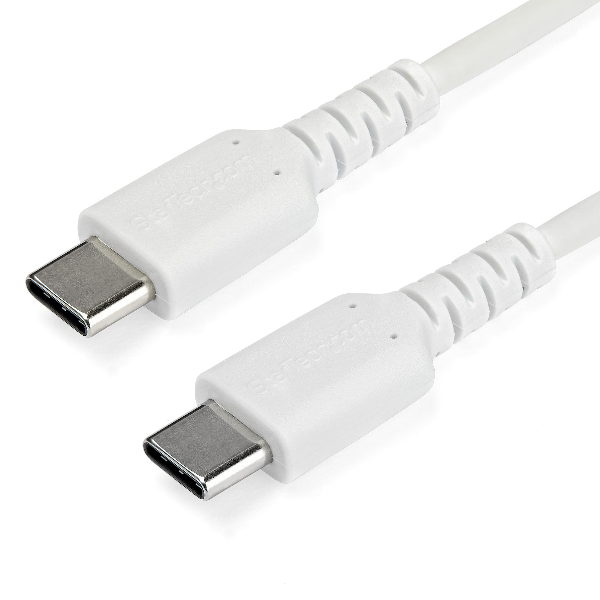 Shop  StarTech.com 2m USB C Charging Cable - Durable Fast Charge & Sync USB  2.0 Type C to USB C Laptop Charger Cord - TPE Jacket Aramid Fiber M/M 60W  White 
