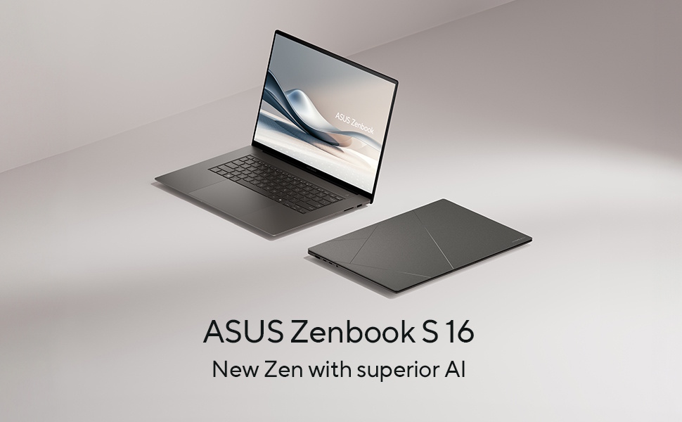ASUS Zenbook S 16 16” 3K OLED Touch Screen Laptop Copilot+ PC AMD