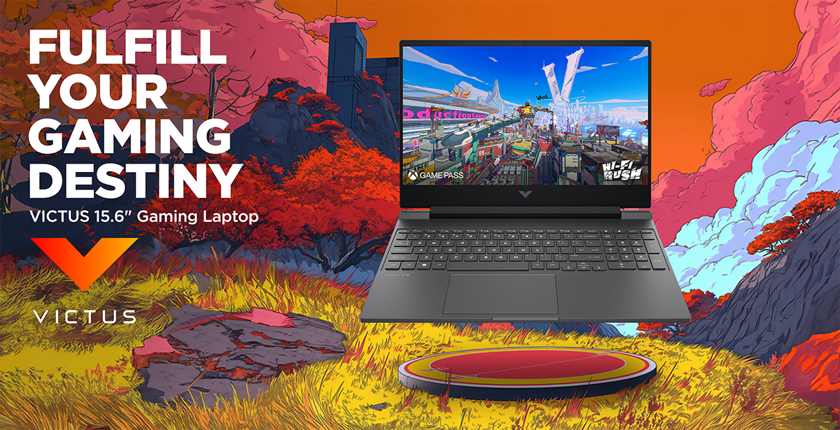 Victus 15.6" Gaming Laptop in imaginative location