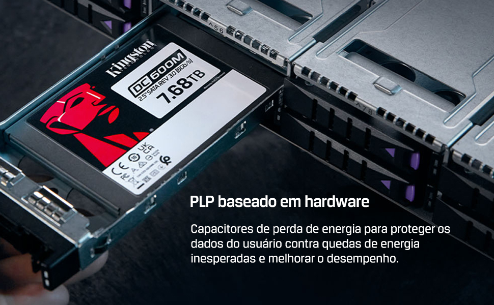 SSD KINGSTON 7680GB DATA CENTER DC600M SATA3 2,5 LEITURA 560MB/S