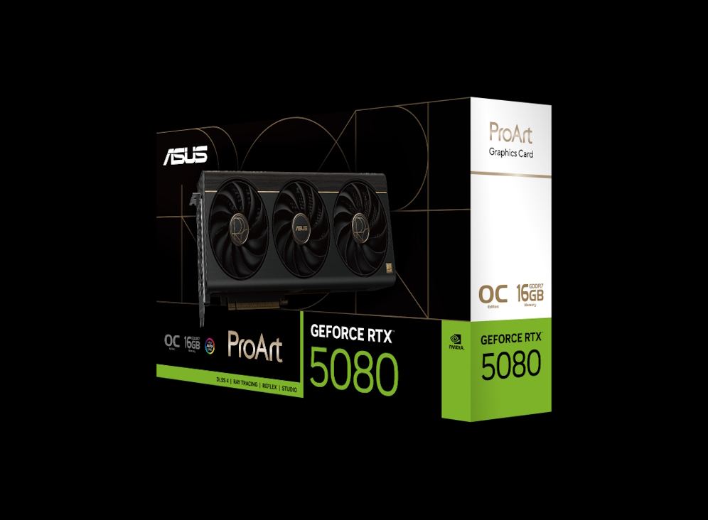 Folie {0} von {1}, Vergrößern, ProArt GeForce RTX™ 5080 16GB GDDR7 OC Edition