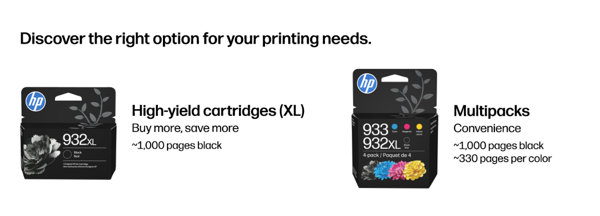 original hp 923 cmy standard ink cartridges