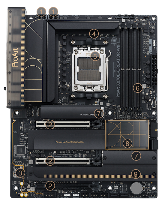 Asus ProArt PROART X870E-CREATOR WIFI | PC-Canada