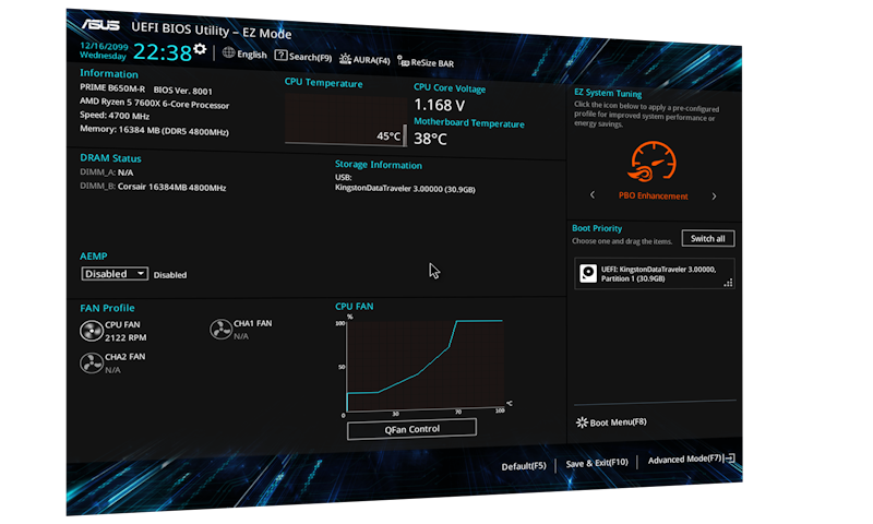 PBO Enhancement UI-Einstellung.