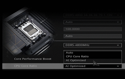 AI Overclocking lets you automatically optimize performance