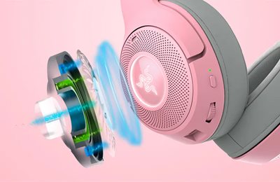 Razer Kraken Kitty V2 Bluetooth Wireless Over the Ear Gaming