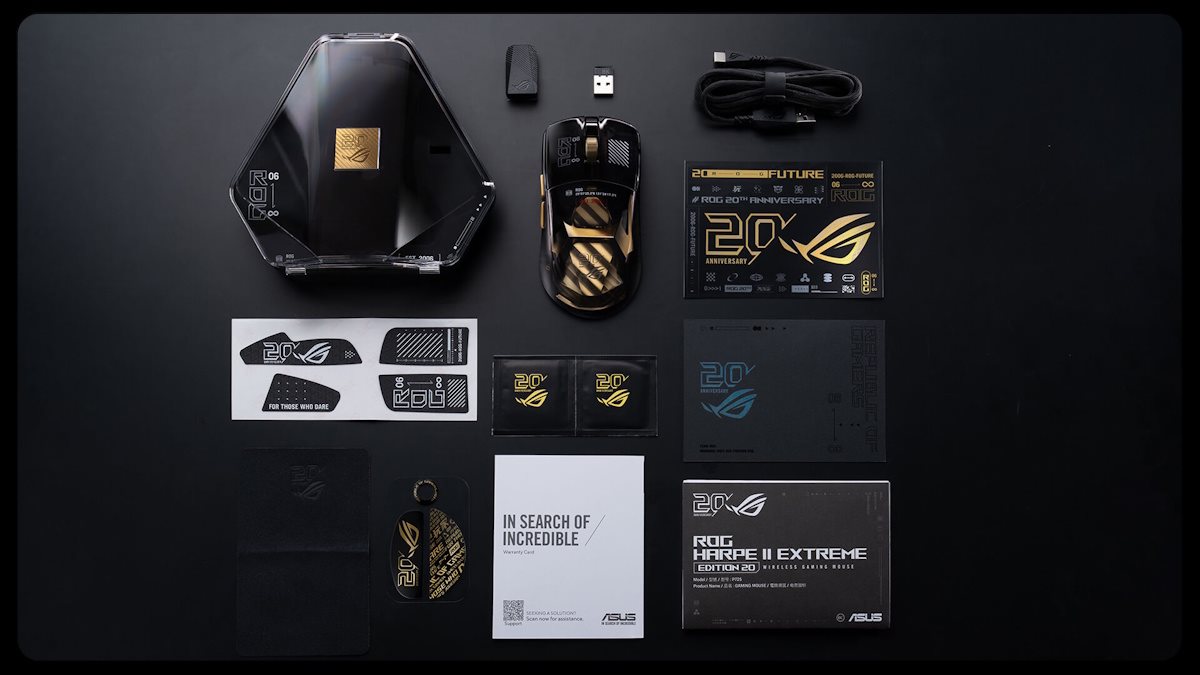 ASUS ROG Harpe II Extreme Lightweight Optical Gaming Mouse with