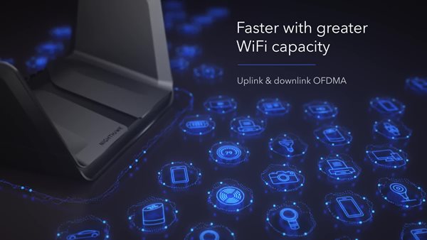 thumbnail video image 2 of NETGEAR - Nighthawk AX6000 WiFi 6 Router, 6Gbps (RAX80), 2 of 10