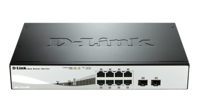 DGS-1210-08P Gigabit Smart Switch with Fibre Uplink