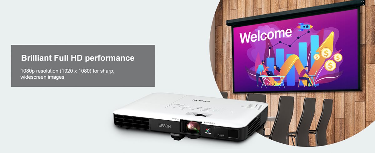 Brilliant Full HD performance. 1080p resolution (1920 x 1080) for sharp, widescreen images