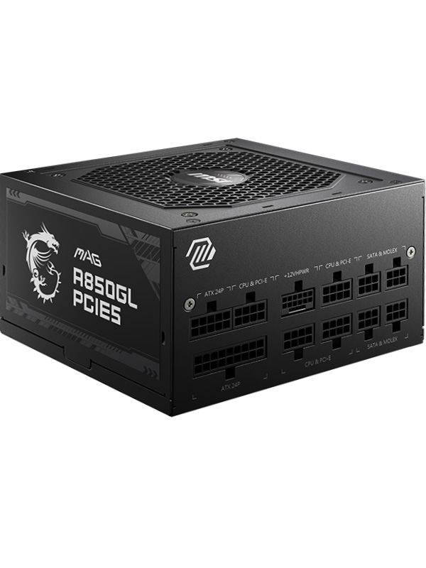 MSI MAG A850GL 850W Full Modular 80+ Gold PCIE 5.0 ATX3.0 Compact