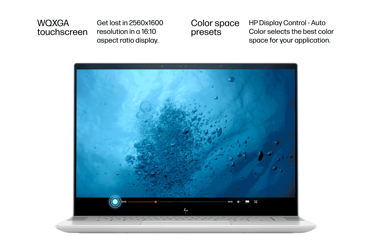 ENVY 16 inch Laptop shows video