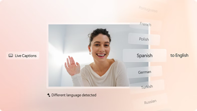 Connect across languages with live captions