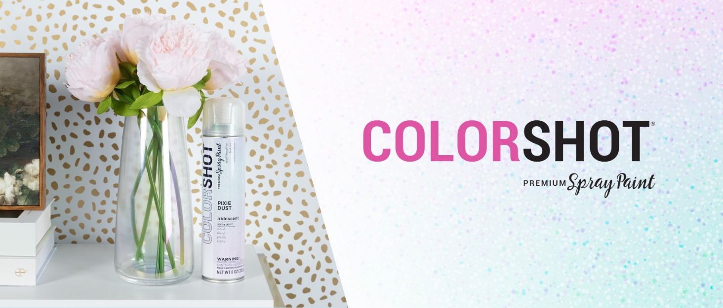 COLORSHOT Premium Multi-Surface Glitter Paparazzi Spray Paint - 8 oz -  Silver Glitter Gloss
