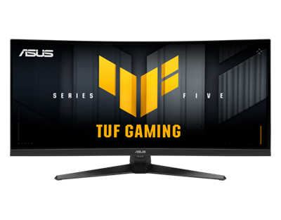 TUF Gaming Series 5 - VG34WQ5A Gaming Monitor - 34-inch, WQHD (3440 x 1440), dual mode (WQHD 200 Hz or HD 400 Hz), Curved design, Fast VA, ELMB™ SYNC, 0.5 ms (GTG), VESA DisplayHDR™ 400, DisplayWidget Center, Gaming AI
