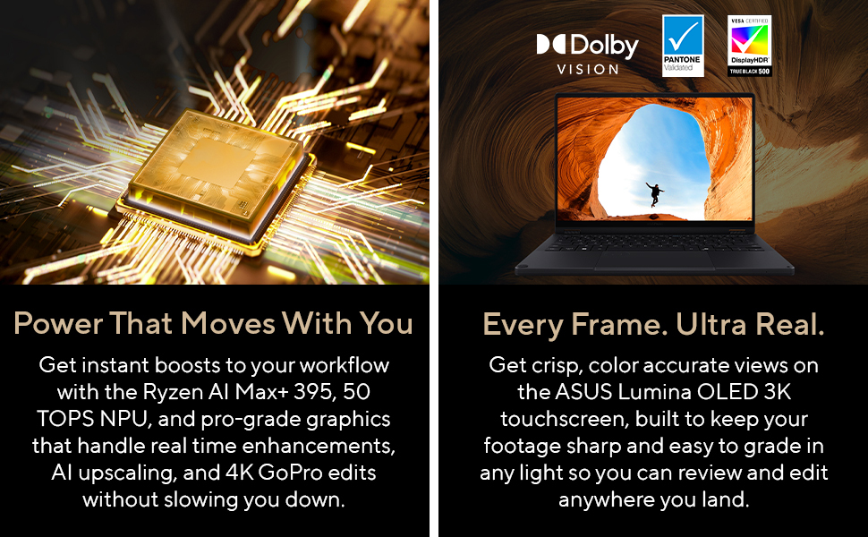 Power That Moves With You / Every Frame. Ultra Real