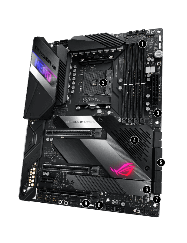 Refurbished: ASUS ROG Crosshair VIII Hero X570 AMD AM4 ATX