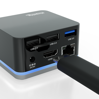 Plugable USB C Cube - Mini Docking Station, Compatible with Thunderbolt 3  Ports and Specific USB-C Systems (No Host Charging, Connect 1x HDMI up to  4K @30Hz Monitor, Ethernet, 3x USB Ports) 