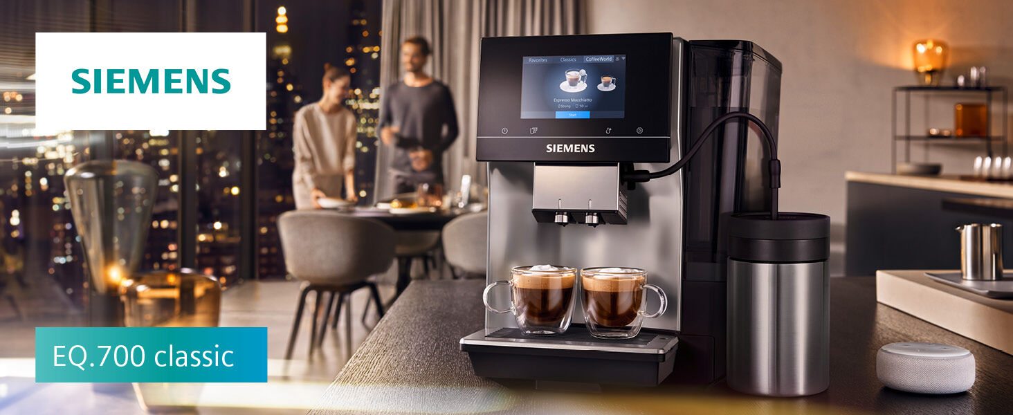 Siemens EQ700 Fully automatic coffee machine iSelect Display 