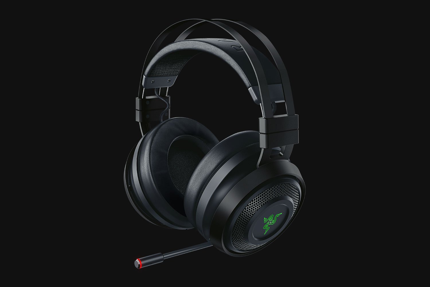 Razer Nari Ultimate Wireless 7.1 Surround Sound Gaming Headset: THX Audio &  Haptic Feedback - Auto-Adjust Headband - Chroma RGB - Retractable Mic -