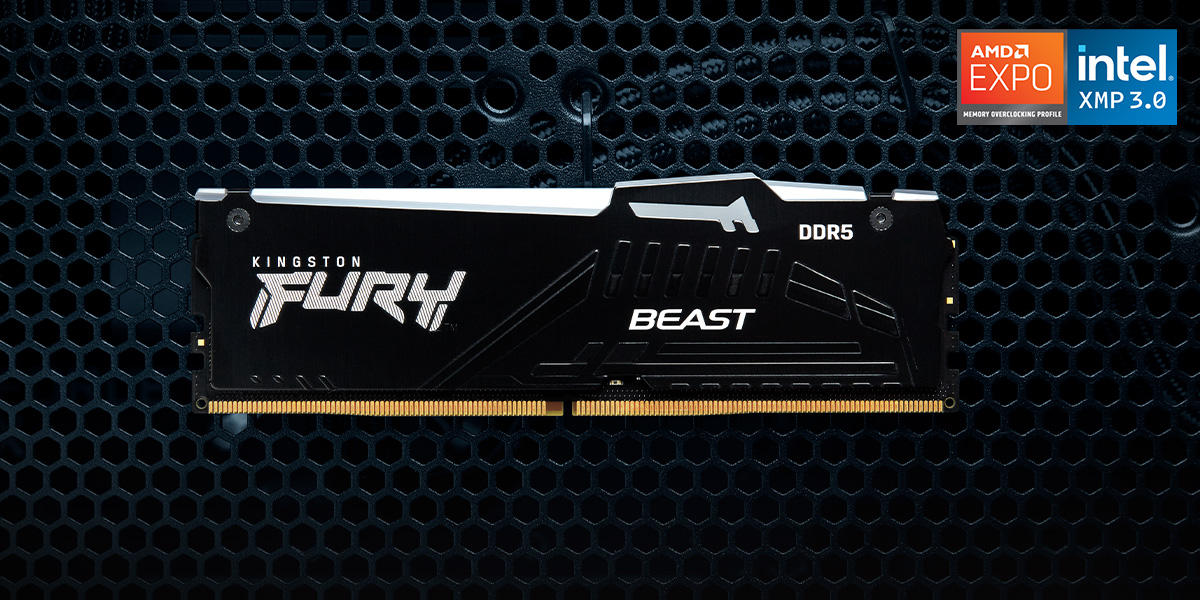 Memoria RAM 32GB (2x16GB) 6000MT/s CL30 Kingston Fury Beast Black
