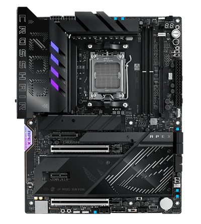 The thermal management on the ROG Crosshair X870E Apex